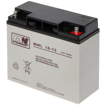 Akumulator MW Power AGM MWL 18-1212V/18Ah 181*77*167 (M5)