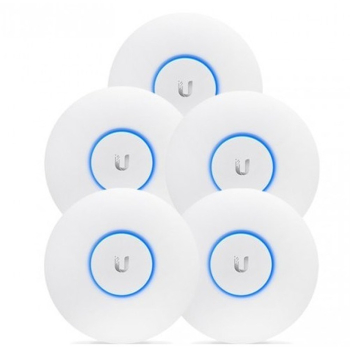 Access Point Wi-Fi 5 Ubiquiti UniFi AC LR 2.4GHz(3x3)/5GHz(2x2) PoE/Passive24V 1x1G 5pak