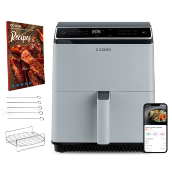 Frytkownica beztłuszczowa Air fryer COSORI Dual Blaze 6,4L 1700W Jasnoszary