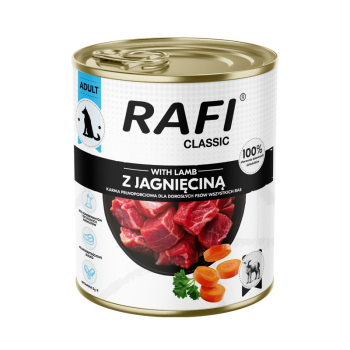 Rafi Classic z jagnięciną dla psa 800 g
