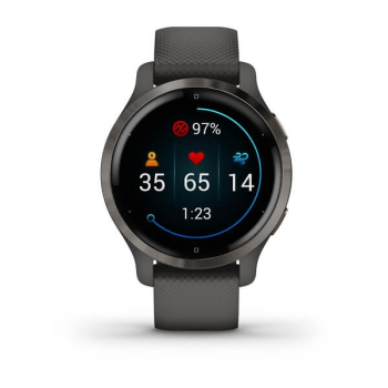 Zegarek sportowy Garmin Venu 2S AMOLED 40mm Grafitowy