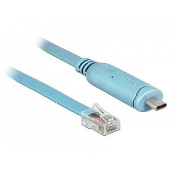 DeLOCK 63914 kabel równoległy Niebieski 3 m USB Type-C RJ45