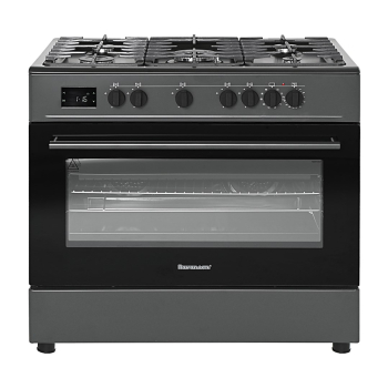 Kuchnia gazowo elektryczna Ravanson KWGE-K90A Cheff Modern Black (czarny)