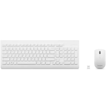 Lenovo | Bezprzewodowa klawiatura i mysz Combo | 510 | Biały | Kombinacja klawiatury i myszy | Łączność bezprzewodowa 2,4 GHz przez Nano USB | Baterie