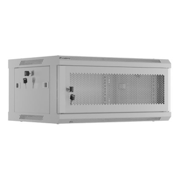 SZAFA INSTALACYJNA RACK WISZĄCA 19" 4U 600X450 SZARA DRZWI PERFOROWANE LANBERG (FLAT PACK)