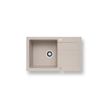 Zlew. PYRAMIS SPARTA PLUS 78x48 1B 1D beż piaskowy