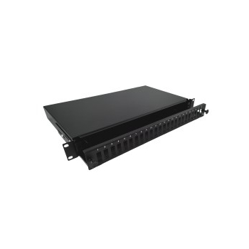 Alantec Przełącznica światłowodowa 24xSC duplex / 24xLC quad 19" 1U z płytą czołową oraz akcesoriami montażowymi (dławiki, opaski), wysuwalna (FOP-1U-