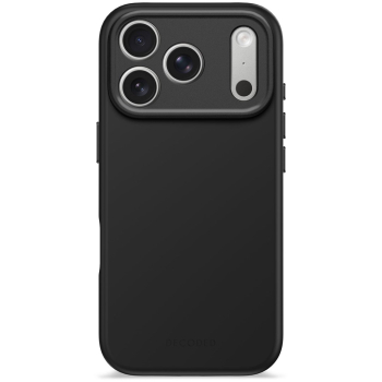 Decoded AntiMicrobial Silicone Backcover - silikonowa obudowa ochronna do iPhone 17 Pro kompatybilna z MagSafe (phantom black)