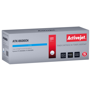 Activejet ATK-8600CN Toner (zamiennik Kyocera TK-8600C; Supreme; 20000 stron; niebieski)
