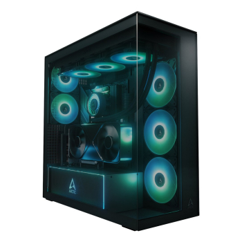 Obudowa Arctic Xtender Schwarz z oknem z GPU mountem