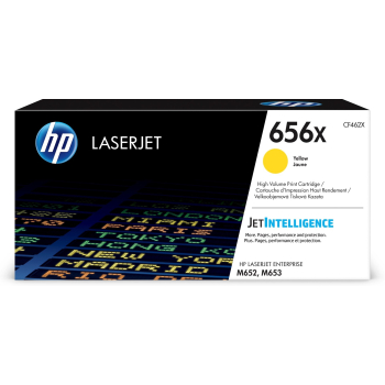 HP 656X oryginalny wkład LaserJet z żółtym tonerem o dużej pojemności