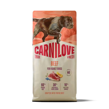 CARNILOVE TRUE FRESH  Dog Dry Beef for Adult All Breeds 12 kg