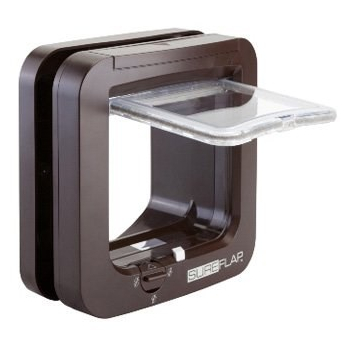 SureFlap SUR001BR, Brązowy, Klapka, Plastikowa, Kot, Bateria, 210 mm