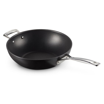 Le Creuset hartowany nieprzywierający Stir-Fry srebrny 30cm