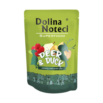 DOLINA NOTECI Superfood Jeleń i Kaczka - mokra karma dla psa - 300 g