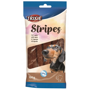 TRIXIE Stripes Paski z jagnięciny - przysmak dla psa - 100 g