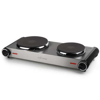 Kuchenka eletryczna TRISTAR  KP-6248 (Płyta elektryczna; 2 pola grzejne; 2500W; kolor srebrny)