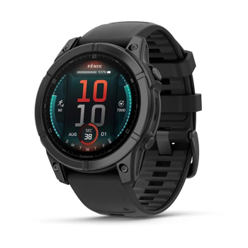 Zegarek sportowy Garmin Fenix E Stainless Steel AMOLED 47mm Czarny