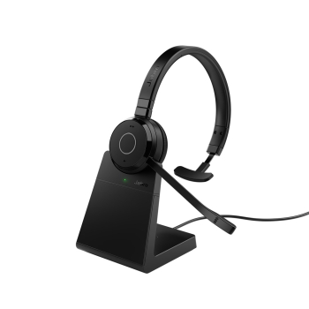 Jabra Evolve 65 TE Zestaw słuchawkowy Przewodowy i Bezprzewodowy Opaska na głowę Biuro/centrum telefoniczne USB Typu-A Bluetooth Podstawka do ładowani