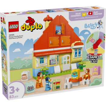 LEGO DUPLO Bluey 10459 Dom rodzinny Blue z grą pamięciową