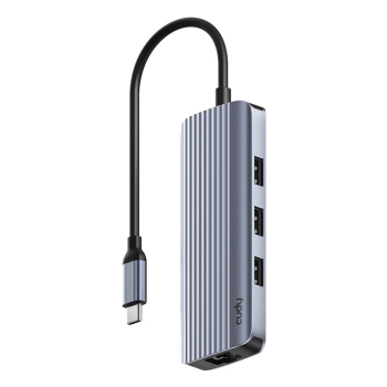 CUDY UH606 6-In-1 USB-C Hub with Gigabit