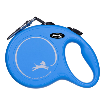 Smycz flexi automatyczna NEW CLASSIC L taśma 8 m - dla psa do 50 kg, kolor niebieski