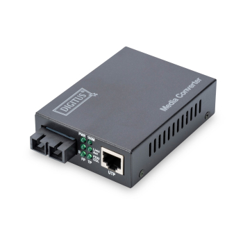 Digitus Media konwerter RJ45 10/100Base-TX na SC duplex 100Base-FX, Tx/Rx 1310nm, 20 km
