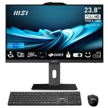 MSI AIO PRO AP242P 14M-813EU i7-14700 23.8" IPS LED FHD Non-Touch Anti-Glare 16GB SSD1TB M.2 AX211 WiFi 6E Windows 11 Pro Black