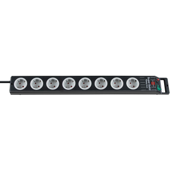 Brennenstuhl 1153380118 rozgałęziacz 2,5 m 8 x gniazdo sieciowe Czarny, Szary