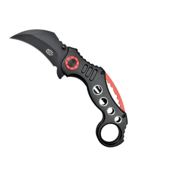 Nóż SCK Steel Claw Knives Karambit K29 czarno-czerw