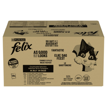 PURINA FELIX FANTASTIC Mix Wiejskie smaki 120x85g