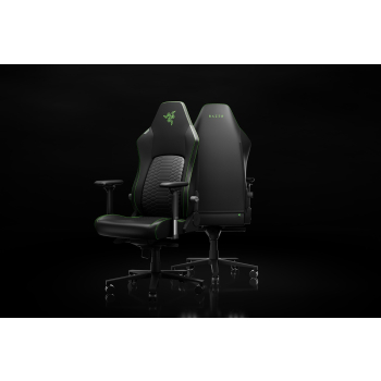 Razer Iskur V2 NewGen Gaming-Stuhl, ergonomisches Design, HyperFlex-Lordosenstütze, 4D-Armlehnen - schwarz/grün