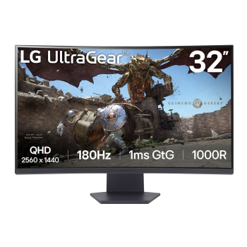 MONITOR LG LED 31,5" 32GS60QC-B 180Hz
