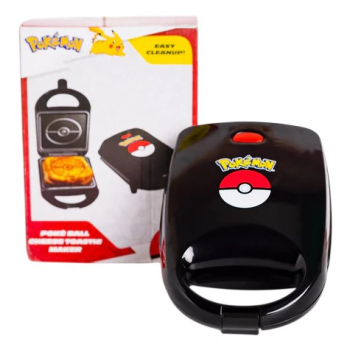 Uncanny Brands Pokémon Poké Ball toster Czarny, Czerwony, Biały