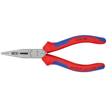 Knipex 13 02 160 szczypce wielofunkcyjne 1 przyb. Niebieski, Czerwony