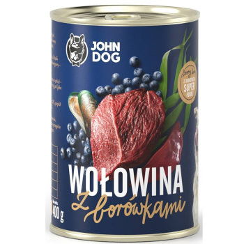 John Dog BERRY Adult wołowina z borówkami 400g