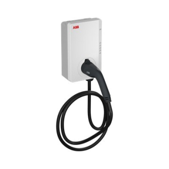 Stacja ładowania ABB Terra AC W22-G5-R-C-V2-0 wallbox Typ 2, 22kW, przewód 5m, zasilanie z 3 faz/32A, Bluetooth, Wi-Fi, Ethernet, z czytnikiem RFID, m