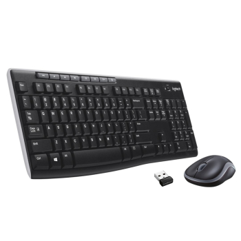 Klawiatura membranowa Logitech MK270 920-004508 (USB (Radio 2.4 GHz); kolor czarny) (OUTLET)