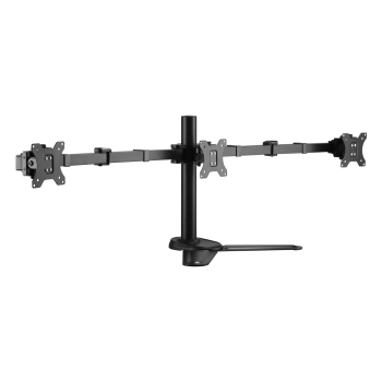 Uchwyt biurkowy Equip Pro - Tilt dla 3 wyświetlaczy LCD - Rozmiar ekranu: 43,2-68,6 cm (17"-27") - Interfejs montażowy: do 100 x 100 mm - Biurko
