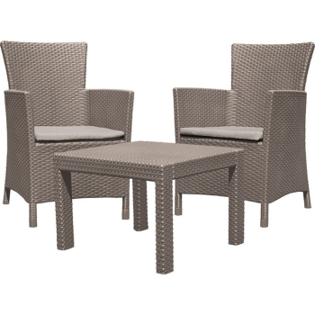 Allibert Rosario zestaw mebli ogrodowych Cappuccino