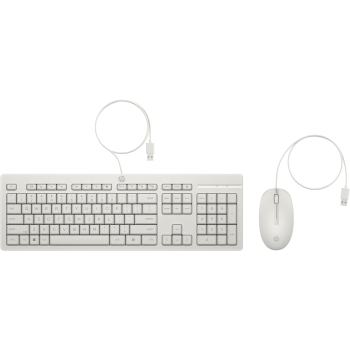 Klawiatura + mysz  HP 225 Wired Mouse and Keyboard Combo White 86J24AA