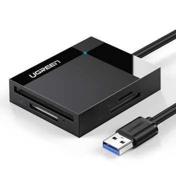 Czytnik kart pamięci Ugreen CR125 SD / micro SD / CF / MS z kablem USB 3.0 0.5m - czarny