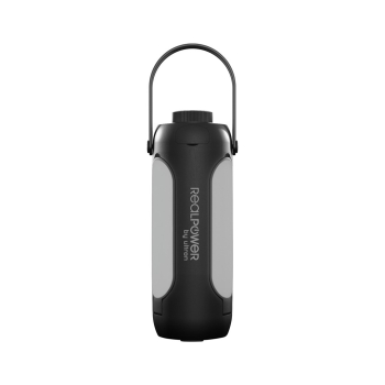 RealPower LED outdoor Light 190,solar,schwarz,6.000mAh