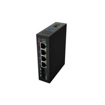 SWITCH LANBERG LIGHT INDUSTRIAL POE 1XBT 3XAT 2XSFP DIN NIEZARZĄDZALNY GIGABIT ETHERNET