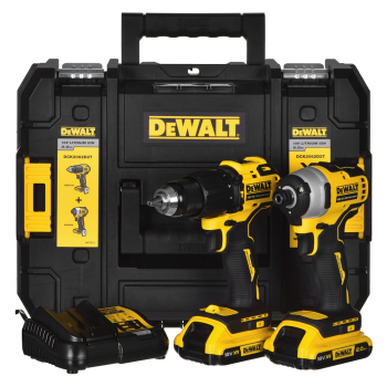 Zestaw Combo DeWalt 18V DCD709+DCF809 2x2,0Ah DCK2062D2T
