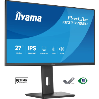 iiyama ProLite XB2797QSU-B1 monitor komputerowy 68,6 cm (27") 2560 x 1440 px Quad HD LED Czarny