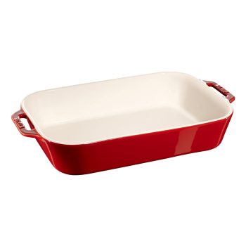 Prostokątny półmisek ceramiczny Staub - 4.5 litrów, Czerwony