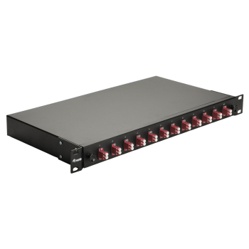 Equip LWL-SpleiĂźkasten 12-Port LC-Duplex OM4 1U komplett  sw