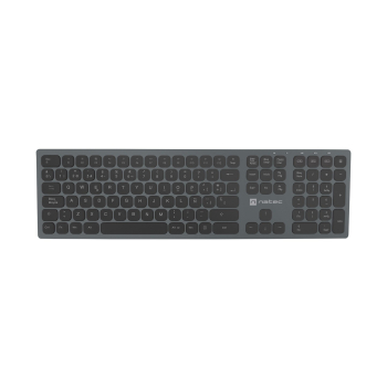 Klawiatura NATEC NKL-1830 Uniwersalne RF Wireless + Bluetooth QWERTY Hiszpański Czarny, Szary