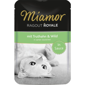 MIAMOR Ragout Royale smak: indyk z dziczyzną w sosie - saszetka 100g